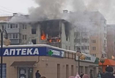 Крупный пожар вспыхнул в подмосковном Серпухове